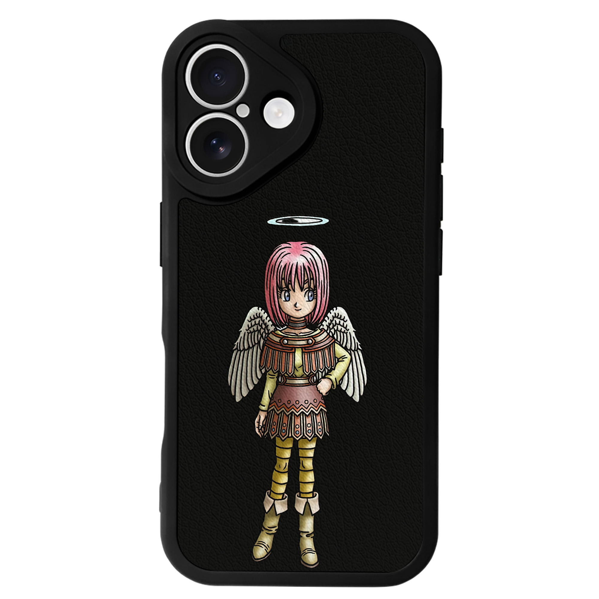 （画像用） ドラゴンクエスト Doragon Kuesuto Dragon Quest 【iPhone 16シリーズ対応】シリコンスマホケース（レザー調） 材質：シリコン